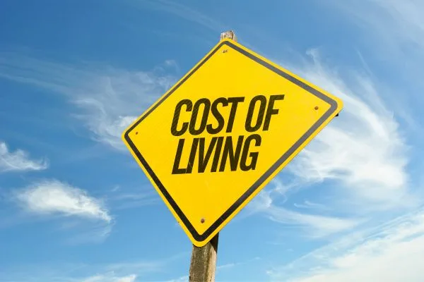 cost of living sign